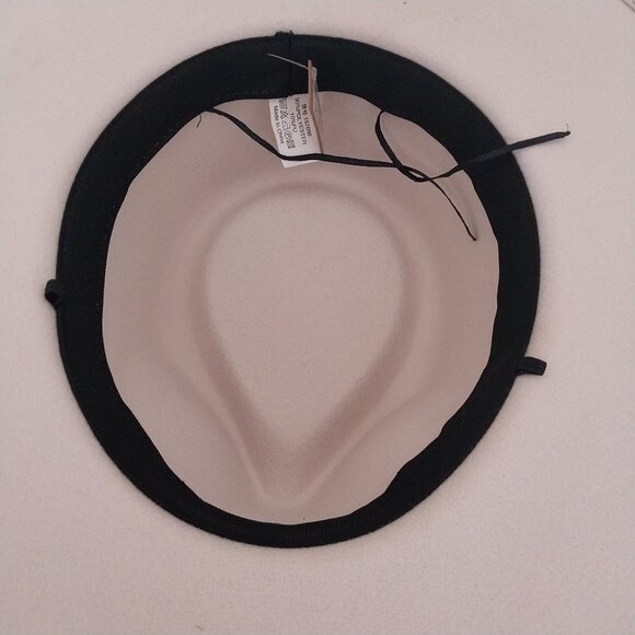 Ivory Felt Cowgirl Rancher Hat Wide Brim Fedora New With Tags Country Western - Picture 6 of 8